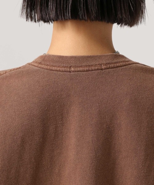 BAYFLOW（ベイフロー）の「[ヴィンテージな風合い]ピグメントプリントビッグＴ（Tシャツ/カットソー・レディース・ブラウン/チャコール/オフホワイト・FREE）」の15枚目の写真