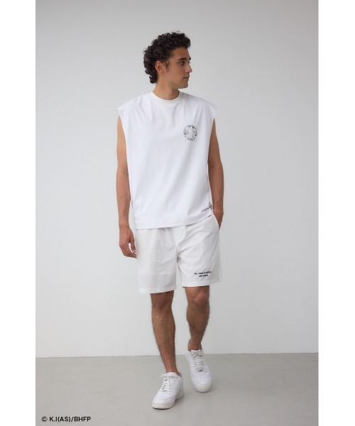 AZUL by moussy(アズールバイマウジー)の「【BREAKINGDOWN×範馬刃牙×AZUL】コラボノースリーブ(Tシャツ/カットソー・メンズ・ホワイト/ブラック・MEDIUM/LARGE)」の5枚目の写真
