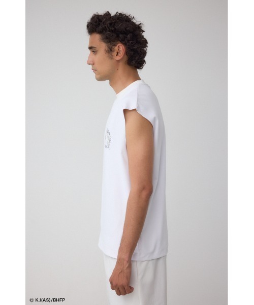 AZUL by moussy(アズールバイマウジー)の「【BREAKINGDOWN×範馬刃牙×AZUL】コラボノースリーブ(Tシャツ/カットソー・メンズ・ホワイト/ブラック・MEDIUM/LARGE)」の7枚目の写真