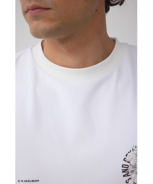 AZUL by moussy(アズールバイマウジー)の「【BREAKINGDOWN×範馬刃牙×AZUL】コラボノースリーブ(Tシャツ/カットソー・メンズ・ホワイト/ブラック・MEDIUM/LARGE)」の9枚目の写真
