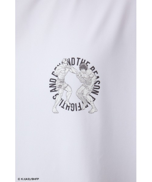 AZUL by moussy(アズールバイマウジー)の「【BREAKINGDOWN×範馬刃牙×AZUL】コラボノースリーブ(Tシャツ/カットソー・メンズ・ホワイト/ブラック・MEDIUM/LARGE)」の11枚目の写真