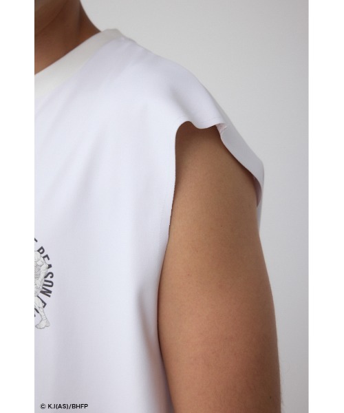 AZUL by moussy(アズールバイマウジー)の「【BREAKINGDOWN×範馬刃牙×AZUL】コラボノースリーブ(Tシャツ/カットソー・メンズ・ホワイト/ブラック・MEDIUM/LARGE)」の12枚目の写真
