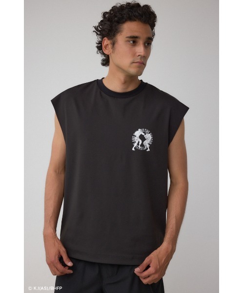 AZUL by moussy(アズールバイマウジー)の「【BREAKINGDOWN×範馬刃牙×AZUL】コラボノースリーブ(Tシャツ/カットソー・メンズ・ホワイト/ブラック・MEDIUM/LARGE)」の15枚目の写真