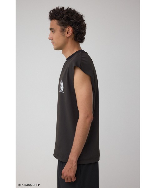 AZUL by moussy(アズールバイマウジー)の「【BREAKINGDOWN×範馬刃牙×AZUL】コラボノースリーブ(Tシャツ/カットソー・メンズ・ホワイト/ブラック・MEDIUM/LARGE)」の18枚目の写真