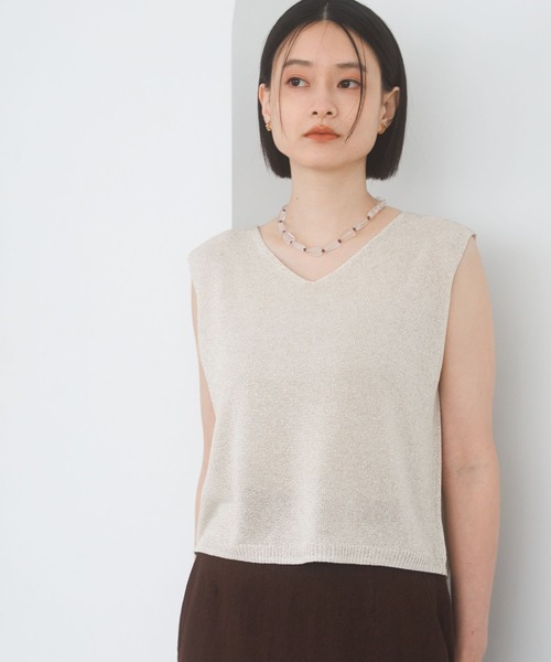 セール】ラメニットノースリーブ（ニット/セーター）｜A part by