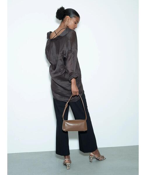 Te chichi（テチチ）の「メタルポイントワンショルダー（ハンドバッグ・レディース・ブラウン/ブラック・F）」の3枚目の写真