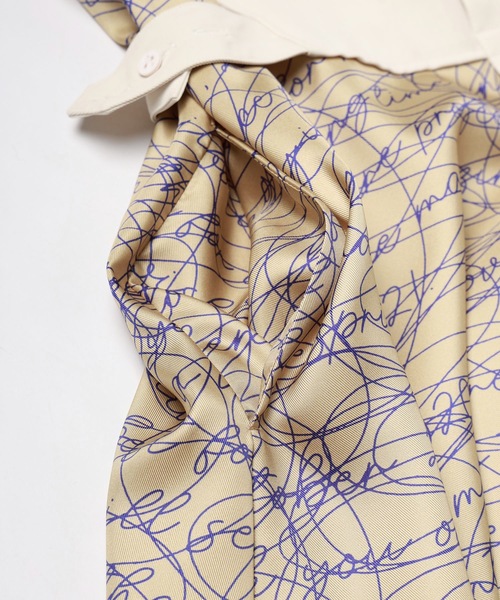 mintdesigns（ミントデザインズ）の「INK LETTER DRESS（ワンピース・レディース・ブラック/ベージュ・ONESIZE）」の18枚目の写真