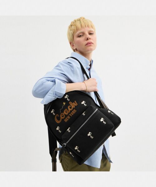 COACH X PEANUTS】カーゴ バックパック・スヌーピー プリント