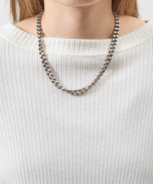 HARIM（ハリム）の「HARIM ハリム / OVAL BOWL CHAIN W-NECKLACE シルバー925オーバルダブルボールチェーンロングネックレス SMALL / HRC021WNC S（ネックレス・メンズ・シルバー・FREE）」の2枚目の写真