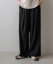 【NOAHL】ポンチタックワイドパンツ