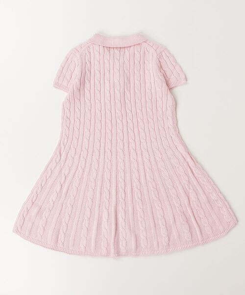 POLO RALPH LAUREN CHILDRENSWEAR（ポロ ラルフ ローレン チルドレンズウェア）の「ケーブルニット コットン Polo セーター ドレス（ワンピース・キッズ・ピンク・XL/L/M/S）」の2枚目の写真