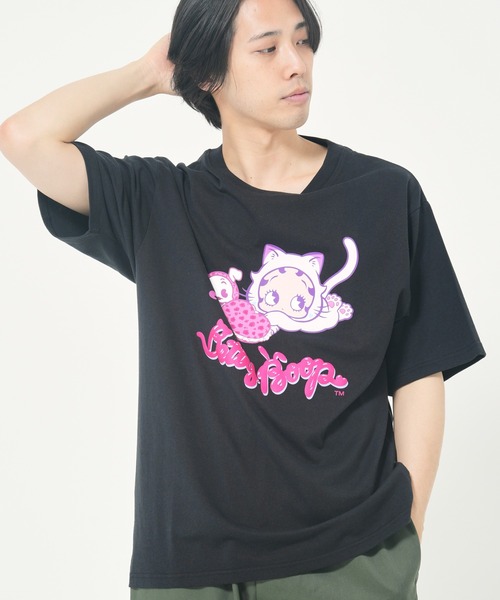 CORISCO(コリスコ)の「BETTYネコバブTEE(M1)(Tシャツ/カットソー・メンズ・カーキ/パープル/イエロー/ホワイト/ブラック・X-LARGE/LARGE/MEDIUM)」の3枚目の写真