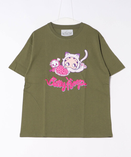 CORISCO(コリスコ)の「BETTYネコバブTEE(M1)(Tシャツ/カットソー・メンズ・カーキ/パープル/イエロー/ホワイト/ブラック・X-LARGE/LARGE/MEDIUM)」の15枚目の写真