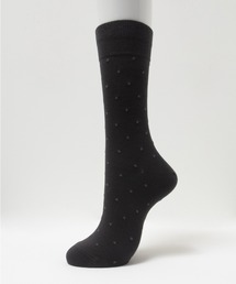 Mac-House（マックハウス）の「NAVY ドット柄 クルー丈ソックス（ソックス/靴下）」