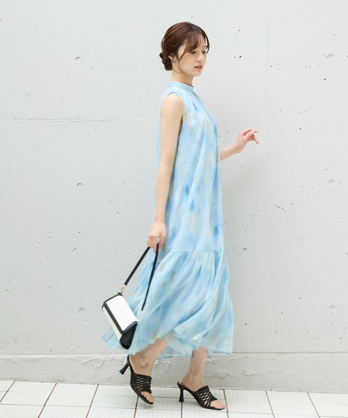 Andemiu（アンデミュウ）の「マーブルプリントワンピース576426（ワンピース・レディース・ブラウン/ブルー・FREE）」の17枚目の写真