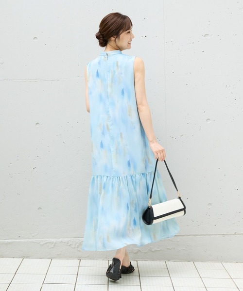 Andemiu（アンデミュウ）の「マーブルプリントワンピース576426（ワンピース・レディース・ブラウン/ブルー・FREE）」の18枚目の写真