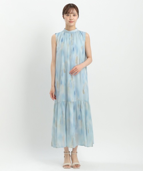 Andemiu（アンデミュウ）の「マーブルプリントワンピース576426（ワンピース・レディース・ブラウン/ブルー・FREE）」の14枚目の写真