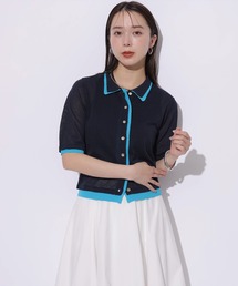 美品⭐︎アプワイザーリッシェ ドットニットチュニック トップス ニット ブラウス Apuweiser-riche（アプワイザーリッシェ）の「ドットニット