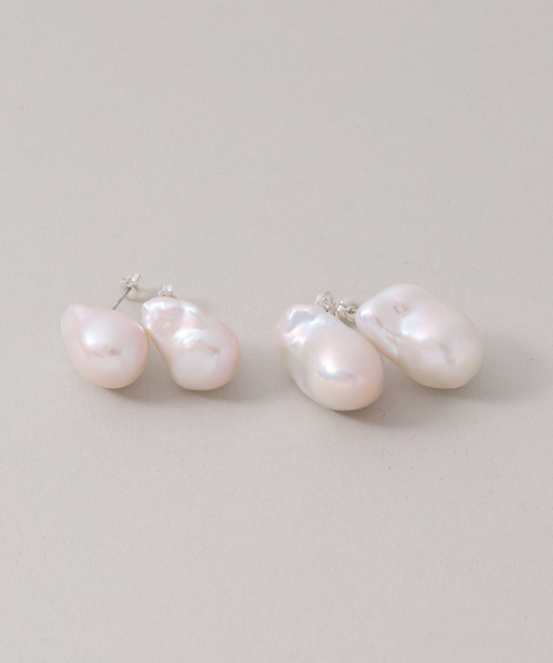 Lilas(リラ)の「《WEB限定》【SAMH by LILAS】 オイスターパールピアス SV(両耳)(ピアス(両耳用)・レディース・シルバー・FREE)」の10枚目の写真