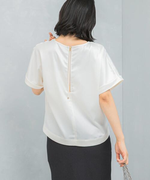 URBAN RESEARCH ROSSO WOMEN(アーバンリサーチ ロッソ)の「『WEB/一部店舗限定』ウォッシャブルポケットデザインシャツブラウス(シャツ/ブラウス・レディース・ライトブラウン/オフホワイト/イエロー系その他・FREE)」の8枚目の写真