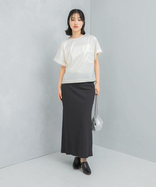 URBAN RESEARCH ROSSO WOMEN(アーバンリサーチ ロッソ)の「『WEB/一部店舗限定』ウォッシャブルポケットデザインシャツブラウス(シャツ/ブラウス・レディース・ライトブラウン/オフホワイト/イエロー系その他・FREE)」の9枚目の写真