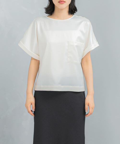 URBAN RESEARCH ROSSO WOMEN(アーバンリサーチ ロッソ)の「『WEB/一部店舗限定』ウォッシャブルポケットデザインシャツブラウス(シャツ/ブラウス・レディース・ライトブラウン/オフホワイト/イエロー系その他・FREE)」の10枚目の写真