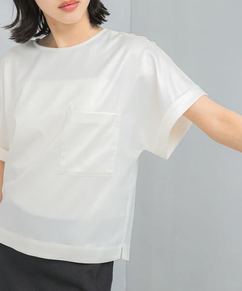 URBAN RESEARCH ROSSO WOMEN(アーバンリサーチ ロッソ)の「『WEB/一部店舗限定』ウォッシャブルポケットデザインシャツブラウス(シャツ/ブラウス・レディース・ライトブラウン/オフホワイト/イエロー系その他・FREE)」の13枚目の写真