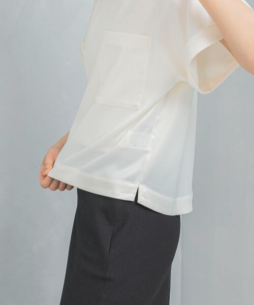 URBAN RESEARCH ROSSO WOMEN(アーバンリサーチ ロッソ)の「『WEB/一部店舗限定』ウォッシャブルポケットデザインシャツブラウス(シャツ/ブラウス・レディース・ライトブラウン/オフホワイト/イエロー系その他・FREE)」の14枚目の写真