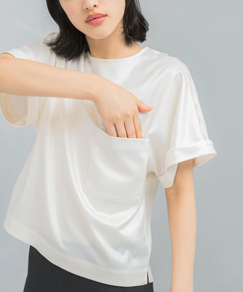 URBAN RESEARCH ROSSO WOMEN(アーバンリサーチ ロッソ)の「『WEB/一部店舗限定』ウォッシャブルポケットデザインシャツブラウス(シャツ/ブラウス・レディース・ライトブラウン/オフホワイト/イエロー系その他・FREE)」の15枚目の写真