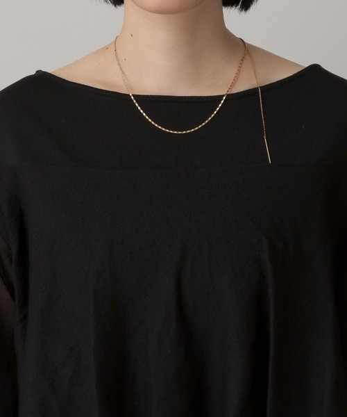 A part by（アパートバイ）の「フリルニット_5分袖（ニット/セーター・レディース・ブラック/オフホワイト/ライトグレー・FREE）」の22枚目の写真