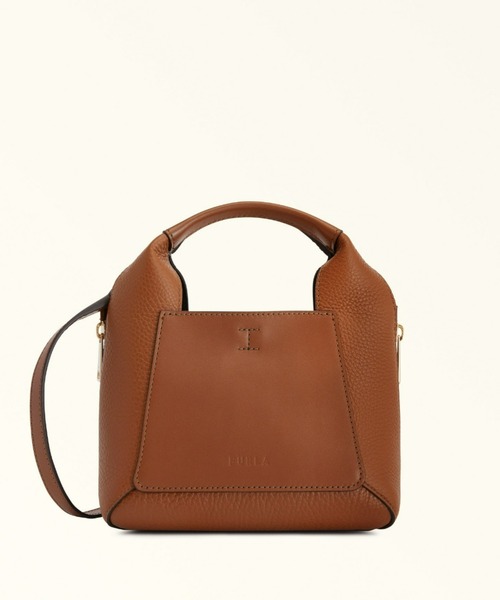 FURLA（フルラ）の「フルラ ジルダ ミニ ハンドバッグ（ショルダーバッグ・レディース・グレイッシュベージュ/ブラウン・ONE SIZE）」の2枚目の写真