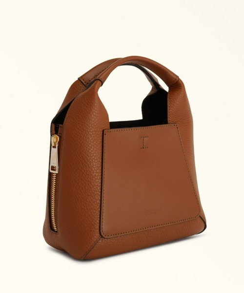 FURLA（フルラ）の「フルラ ジルダ ミニ ハンドバッグ（ショルダーバッグ・レディース・グレイッシュベージュ/ブラウン・ONE SIZE）」の3枚目の写真