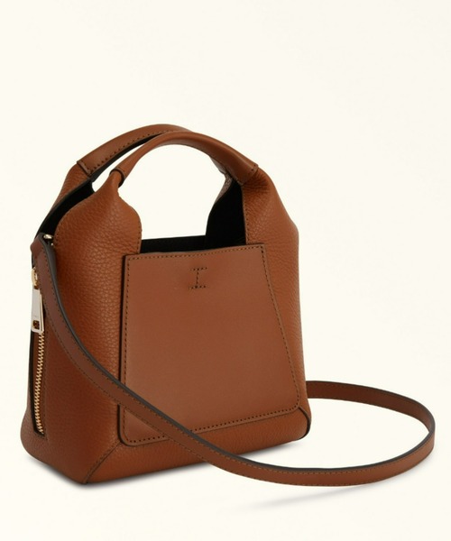 FURLA（フルラ）の「フルラ ジルダ ミニ ハンドバッグ（ショルダーバッグ・レディース・グレイッシュベージュ/ブラウン・ONE SIZE）」の4枚目の写真