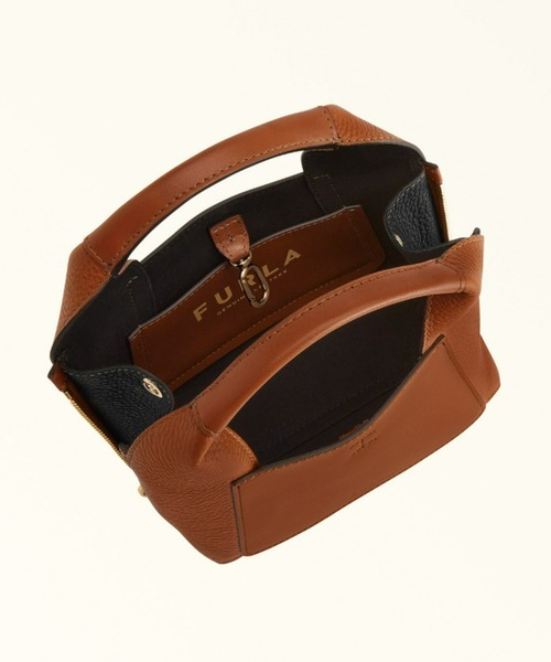 FURLA（フルラ）の「フルラ ジルダ ミニ ハンドバッグ（ショルダーバッグ・レディース・グレイッシュベージュ/ブラウン・ONE SIZE）」の6枚目の写真