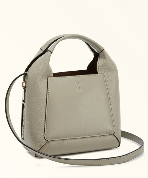 FURLA（フルラ）の「フルラ ジルダ ミニ ハンドバッグ（ショルダーバッグ・レディース・グレイッシュベージュ/ブラウン・ONE SIZE）」の8枚目の写真