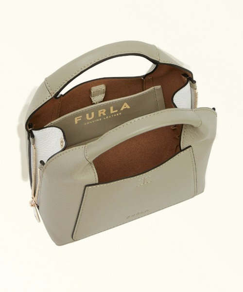 FURLA（フルラ）の「フルラ ジルダ ミニ ハンドバッグ（ショルダーバッグ・レディース・グレイッシュベージュ/ブラウン・ONE SIZE）」の10枚目の写真