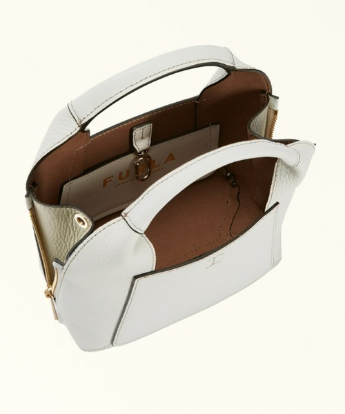 FURLA（フルラ）の「フルラ ジルダ ミニ ハンドバッグ（ショルダーバッグ・レディース・グレイッシュベージュ/ブラウン・ONE SIZE）」の21枚目の写真