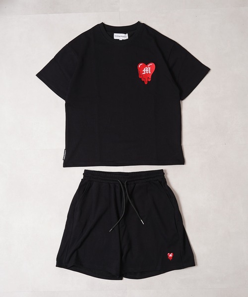 #MEMORY(メモリー)の「【MEMORY】ドリップハート スウェットショーツ / Drip Heart Sweat Shorts / 【セットアップ 可能】(その他パンツ・メンズ・ホワイト系1/ブラック系2/ブラック系1・FREE/M/L/XL)」の5枚目の写真
