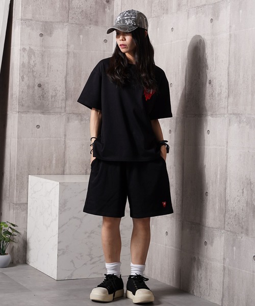 #MEMORY(メモリー)の「【MEMORY】ドリップハート スウェットショーツ / Drip Heart Sweat Shorts / 【セットアップ 可能】(その他パンツ・メンズ・ホワイト系1/ブラック系2/ブラック系1・FREE/M/L/XL)」の8枚目の写真