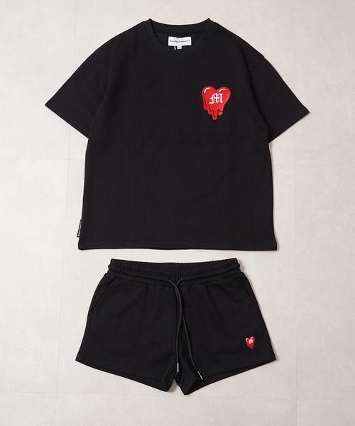 #MEMORY(メモリー)の「【MEMORY】ドリップハート スウェットショーツ / Drip Heart Sweat Shorts / 【セットアップ 可能】(その他パンツ・メンズ・ホワイト系1/ブラック系2/ブラック系1・FREE/M/L/XL)」の14枚目の写真