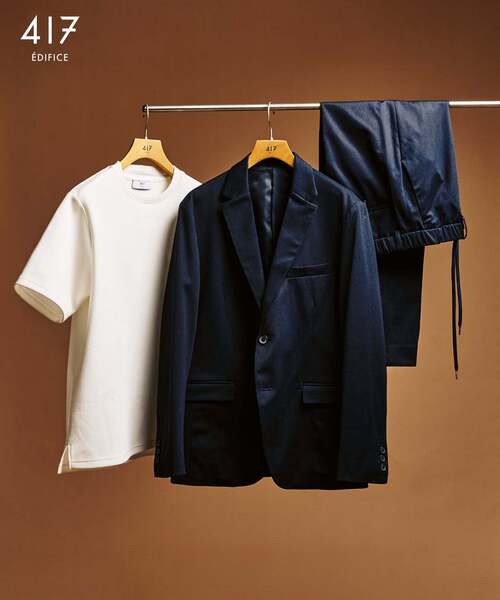 417 EDIFICE（フォーワンセブンエディフィス）の「”追加”WEB限定 ”接触冷感＆速乾＆アンチピリング” utility EVERYDAY Tシャツ（Tシャツ/カットソー・メンズ・ブルー/グレー/チャコールグレー/ブラック/ホワイト・SMALL/MEDIUM/LARGE/X-LARGE/XX-LARGE）」の12枚目の写真