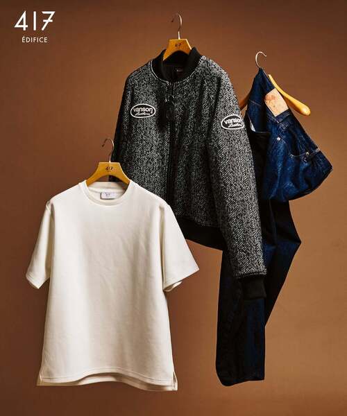 417 EDIFICE（フォーワンセブンエディフィス）の「”追加”WEB限定 ”接触冷感＆速乾＆アンチピリング” utility EVERYDAY Tシャツ（Tシャツ/カットソー・メンズ・ブルー/グレー/チャコールグレー/ブラック/ホワイト・SMALL/MEDIUM/LARGE/X-LARGE/XX-LARGE）」の11枚目の写真