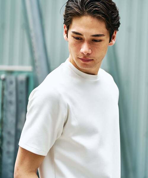 417 EDIFICE（フォーワンセブンエディフィス）の「”追加”WEB限定 ”接触冷感＆速乾＆アンチピリング” utility EVERYDAY Tシャツ（Tシャツ/カットソー・メンズ・ブルー/グレー/チャコールグレー/ブラック/ホワイト・SMALL/MEDIUM/LARGE/X-LARGE/XX-LARGE）」の7枚目の写真