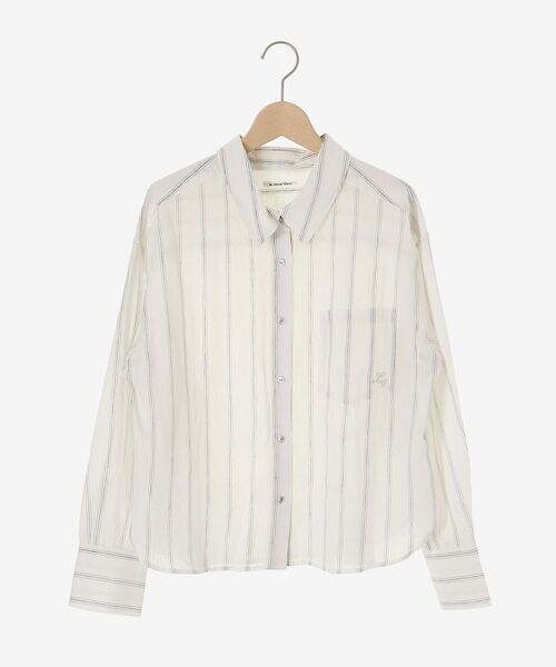 le.coeur blanc（ルクールブラン）の「コットン麻コンパクトシャツ（シャツ/ブラウス・レディース・サックスブルー/ダークブラウン/ホワイト系その他/ピンク系その他2・38）」の6枚目の写真