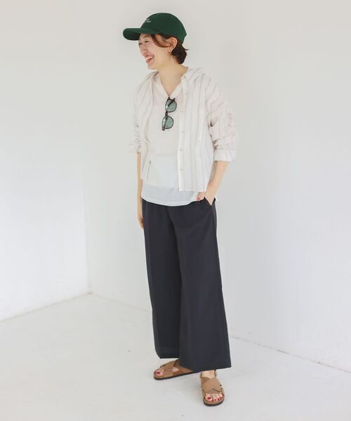 le.coeur blanc（ルクールブラン）の「コットン麻コンパクトシャツ（シャツ/ブラウス・レディース・サックスブルー/ダークブラウン/ホワイト系その他/ピンク系その他2・38）」の9枚目の写真