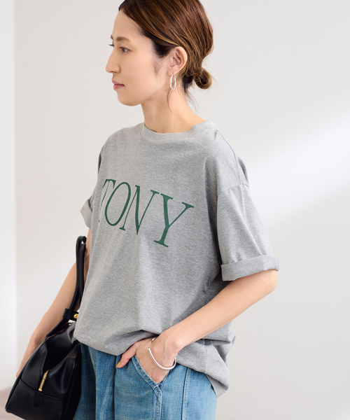 FRAMeWORK oll ロゴT グレー oll*FRAMeWORK ロゴT（Tシャツ/カットソー）｜FRAMeWORK