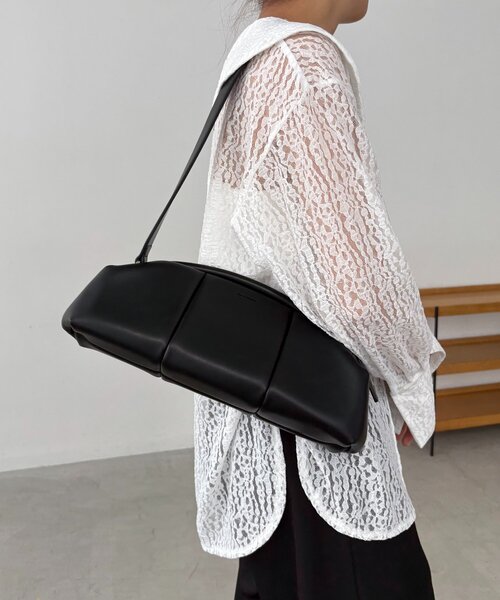 ADD CULUMN（アドカラム）の「〈ADD CULUMN/アドカラム〉PUFF CLASP CLUTCHバッグ（ショルダーバッグ・レディース・ブラウン/ブラック・FREE）」の5枚目の写真