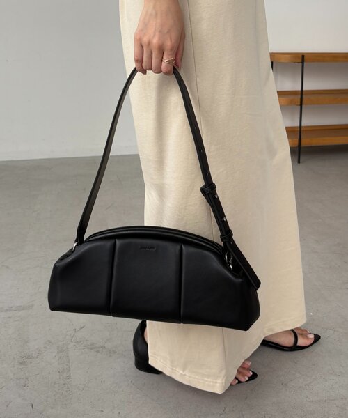 ADD CULUMN（アドカラム）の「〈ADD CULUMN/アドカラム〉PUFF CLASP CLUTCHバッグ（ショルダーバッグ・レディース・ブラウン/ブラック・FREE）」の8枚目の写真