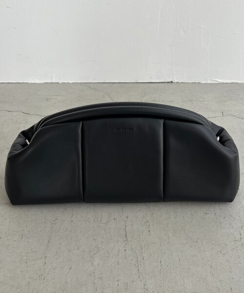 ADD CULUMN（アドカラム）の「〈ADD CULUMN/アドカラム〉PUFF CLASP CLUTCHバッグ（ショルダーバッグ・レディース・ブラウン/ブラック・FREE）」の9枚目の写真