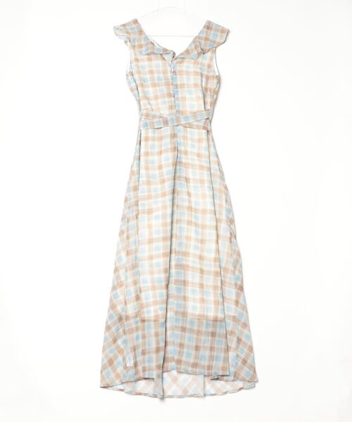FREE STYLISTS（フリー スタイリスト）の「YUGA_YGMC Check pattern frill dress（ワンピース・レディース・ライトブルー・FREE）」の14枚目の写真